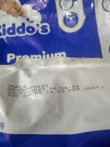 Kiddos Brand Diaper M SIZE..Balance 12 Pieces...