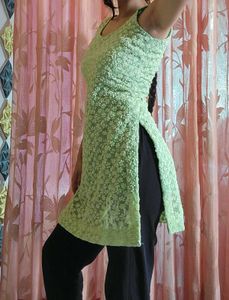 Short Green Kurti