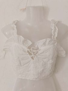 Y2K RUFFLE TOP