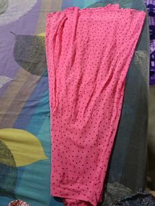 Pink printed plazzos 🩷