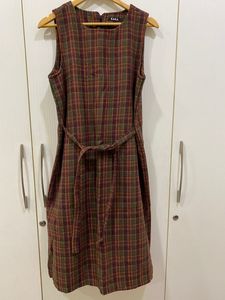 Korean Red Plaid / Checked Dress