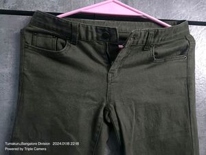 Olive Green Jeans