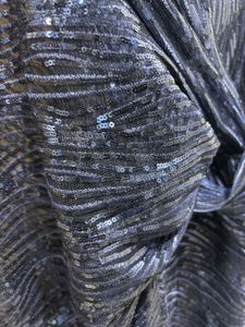 Elegant Blue Sequin Party Dress