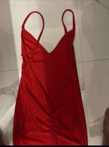 Red Maxi Slip Dress