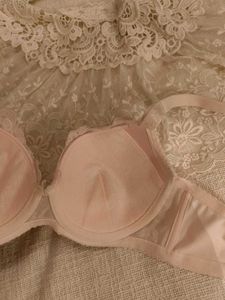 Korean Coquette Pink Bra And Underwear Set