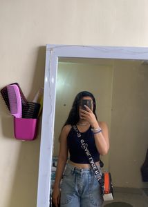 Backless Navy Top
