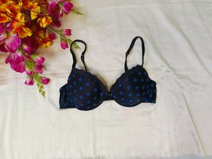 🇳🇿💫💗Polka Dot Neavy Blue Black Bra