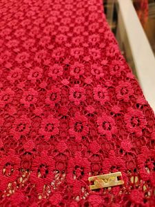 Park Avenue Dark Red Lace Top