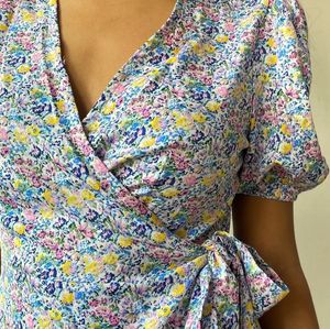 Floral Wrap dress