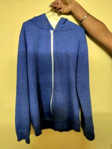 Blue Zip-Up Hoodie