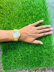 Titan Gold-Tone Classic Watch