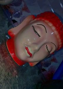 Buddha Face Ceramic Vase