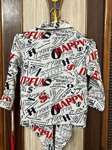 Fun Print Tie-Front Top