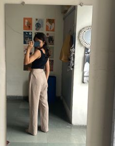 Wide Leg Trousers With Top