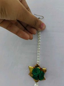 Red &amp; Gold Bangle And Mang Teeka