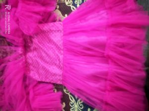 COMBO New Style Rose Pink And Sky Blue Frock