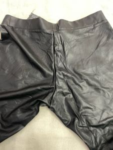 Black Faux Leather Leggings
