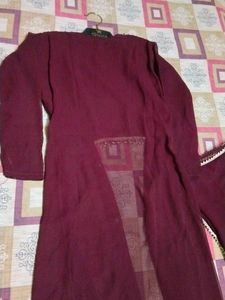 Elegant Maroon skirt dress