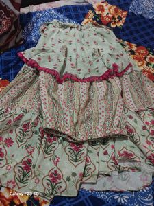 Floral Crop Top &amp; Skirt Set