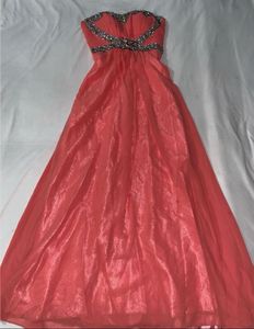 Peach Embellished Gown