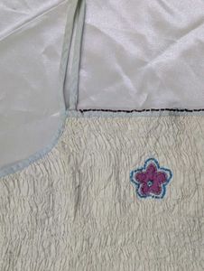 White Halter Top With Flower