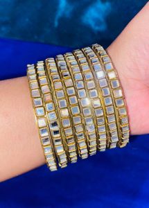 Gold Mirror Bangles