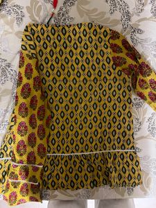 Ethnic Green &amp; Yellow Top