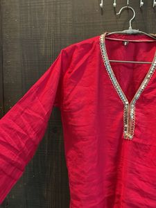 Pink Short Kurti