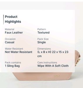 Iykyk Asymmetric Stich Textured Sling Bag