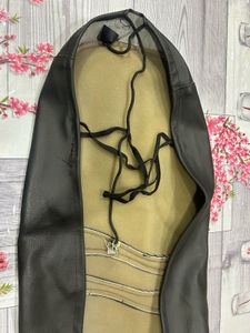Honda Activa Scooty Seat Cover - Black Leather