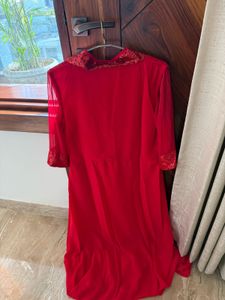 Elegant Red Ethnic Gown