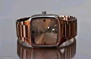 Sleek Black Quartz Watch