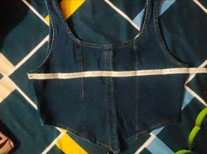 Denim Corset Top