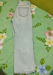 H&amp;M Ribbed Straight Leg Jeans