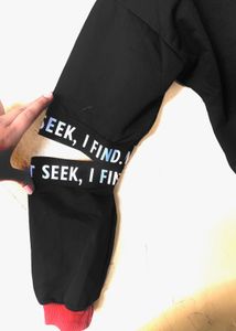 Black Graphic Crop Hoodie