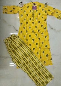 Brand New Yellow kurta Set (GoSriKi)