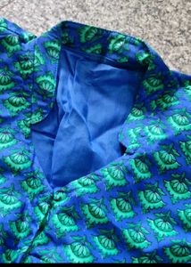 Elegant Blue &amp; Green Saree