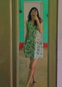 Floral Print Sleeveless Dress