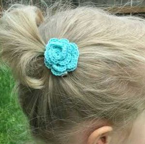 Crochet Flower Hair Clip- Set 2