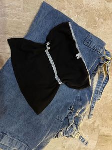 Cute Black Lace Top.SIZE-30-36.BRAND NEW