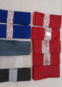 Grey,red,black,white Ribbons