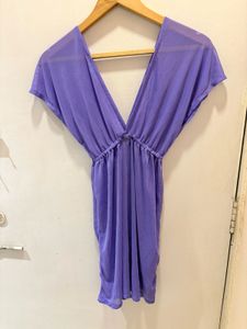 Beautiful Purple Mesh Top/ Dress