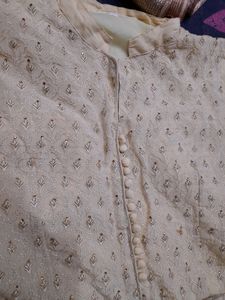 Cotton Gown With Duptta And Paijami