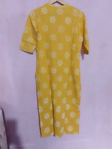Stylum Yellow Floral Print Kurti
