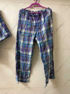 Comfy Cotton Checked Night Suit Set – 2XL