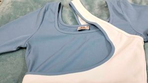 Stylish Blue Crop Top