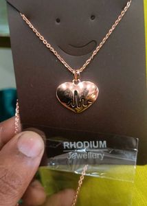 Pure Silver Chain Heartbeat Pendant