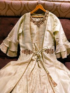 Indo Western Gown With Long Coat