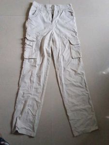 Beige Cargo Pants