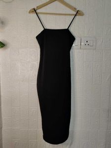 Black  Spaghetti Dress